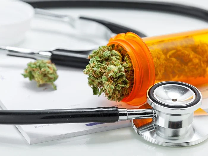 stethoscope and weed
